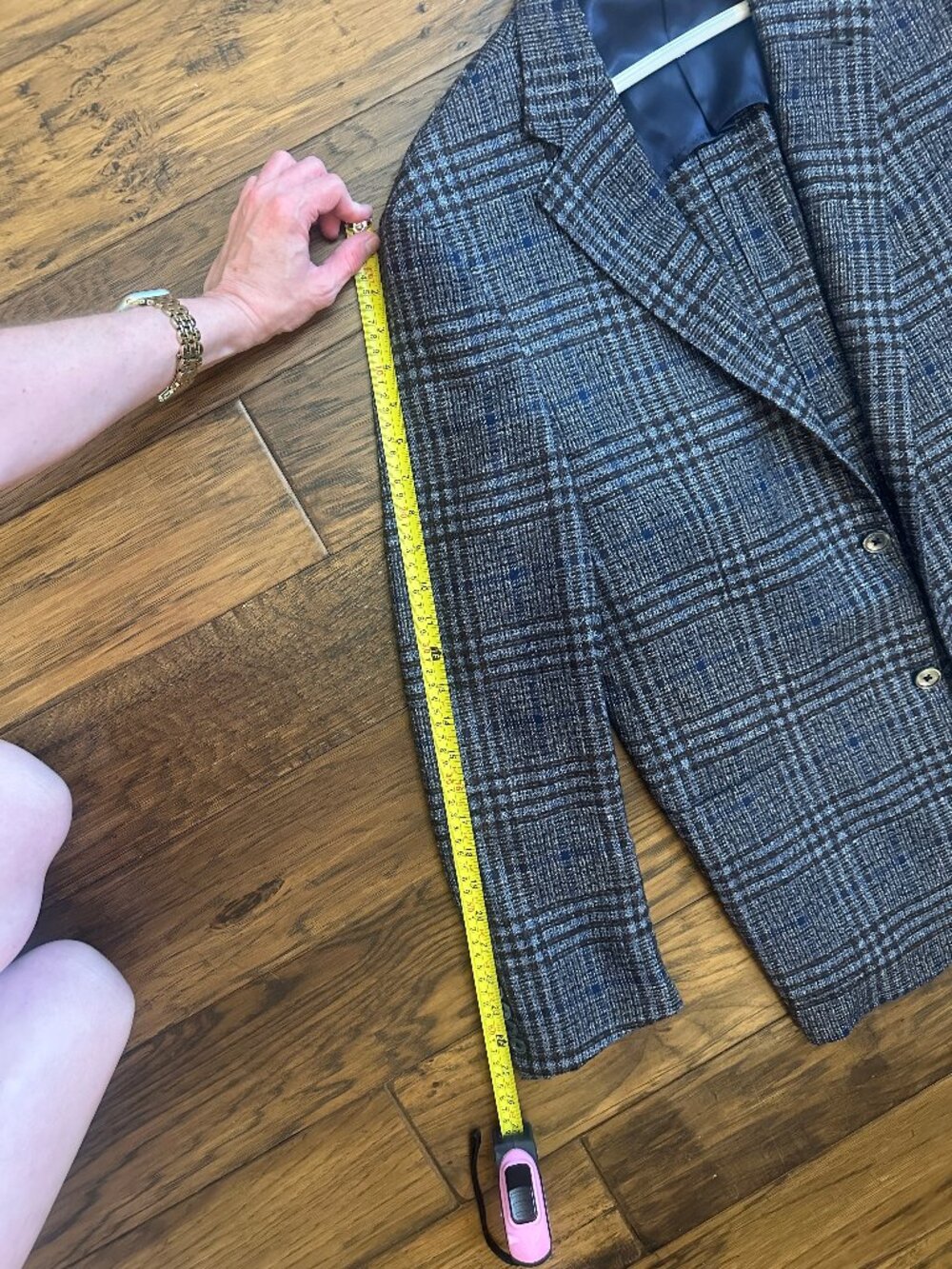 Corneliani Blue Brown Glen Plaid Sport Coat Blazer 52R/US 42R Wool Silk Cashmere - Picture 6 of 8